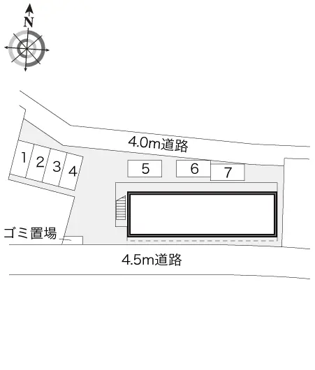 ★手数料０円★八王子市大楽寺町　月極駐車場（LP）